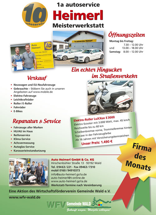 Plakat Auto Heimerl